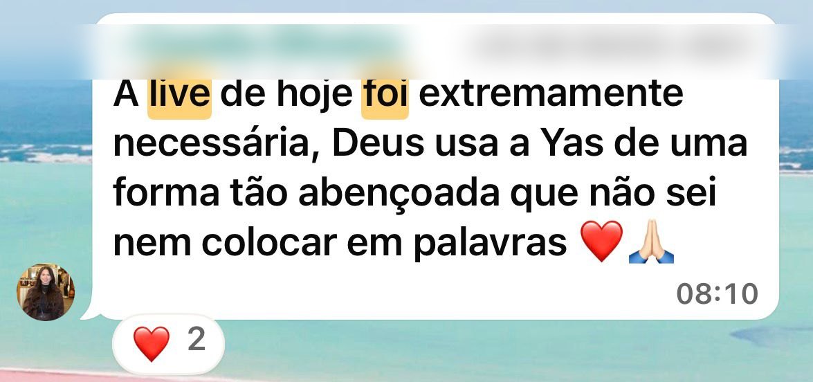 Depoimento de uma mulher da Mesa das Filhas